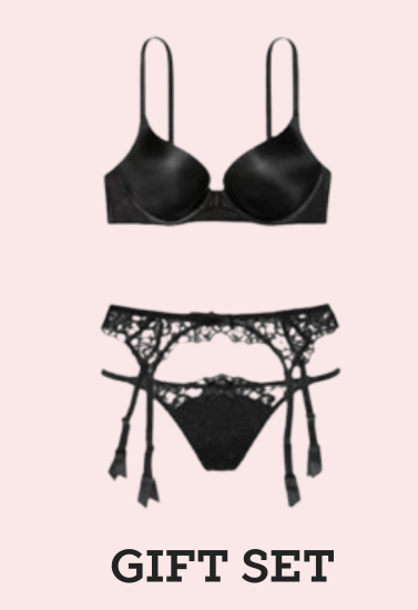 Very sexy value pack of garter belt & bra set