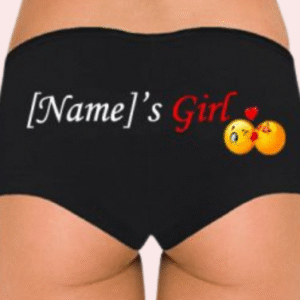 Personalize Named Cotton Stretch Boyshort Panty