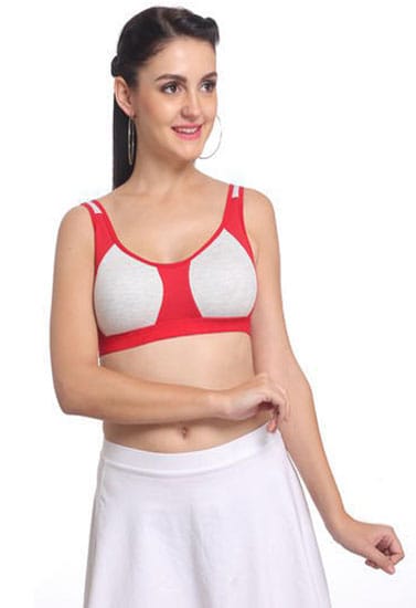 “Non” padded medium impact Sports bra ( 2 Pack )