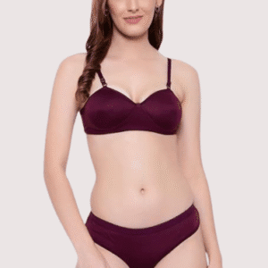 Padded Non-Wired Push-Up Bra Panty Set ( 2 Pack )