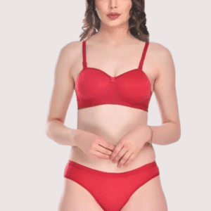 Padded Cotton Bra Panty Set for a Seductive Look (2 pack)