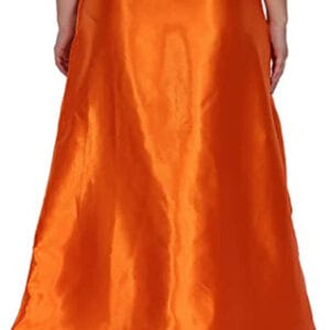 Ladies Glossy silk Underskirt Combo Pack of 2 Orange Purple.