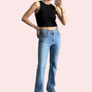 Women's Light Blue High Waist Denim Jeans
