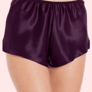 Elegant Purple Satin French Knickers