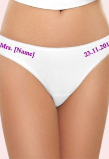 Mrs. New name hot purple print cotton bikini panty