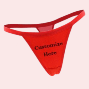 Custom Design Sexy Red Comfy Cotton String Thong
