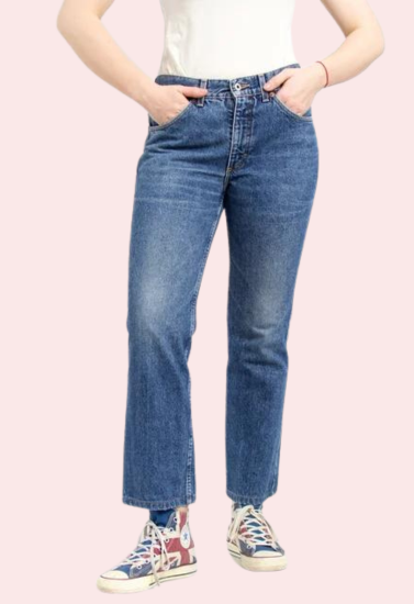Women’s 90s Blue Denim Straight Leg Jeans