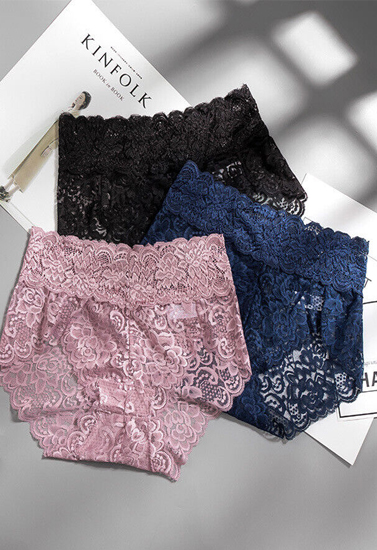 Women’s  Beautiful Lace Panties Pack (of 3)
