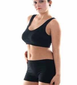 "Black" Seamless Sports Bra And Boyshort Set