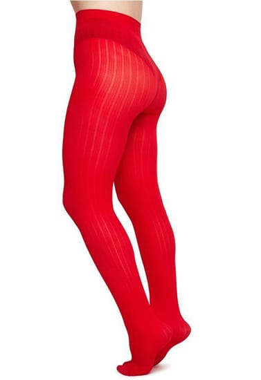 Sharp red control top tights