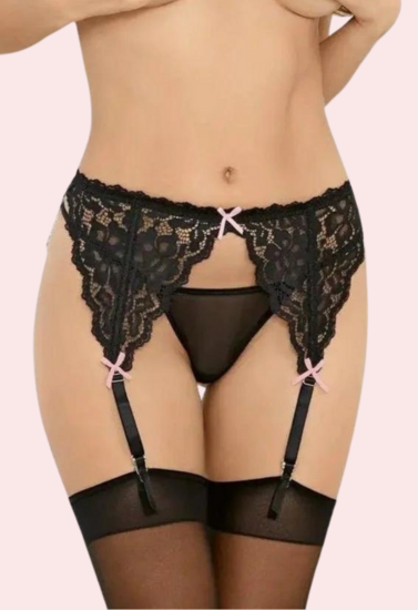 Seductive lace garter belts for romantic evenings