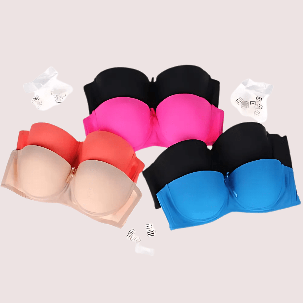 2 pack demi cup padded wired push up bra