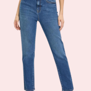 Women's High Rise Classic Slim Straight Denim Jeans